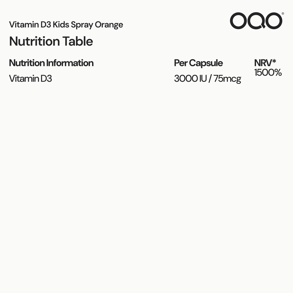 Vitamin D3 Kids Spray
